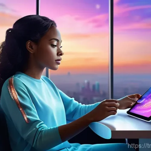 Home 22 생성형 AI가 추천하는 창의적인 스토리텔링 - **Prompt 1: Futuristic Storytelling Inspiration**
"A young, diverse woman, in her late 20s, with...