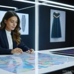 Home 9 생성형 AI로 상상해보는 미래의 직업 - **AI-Enhanced Fashion Designer in a Modern Studio**
A stylish, professionally dressed female fas...